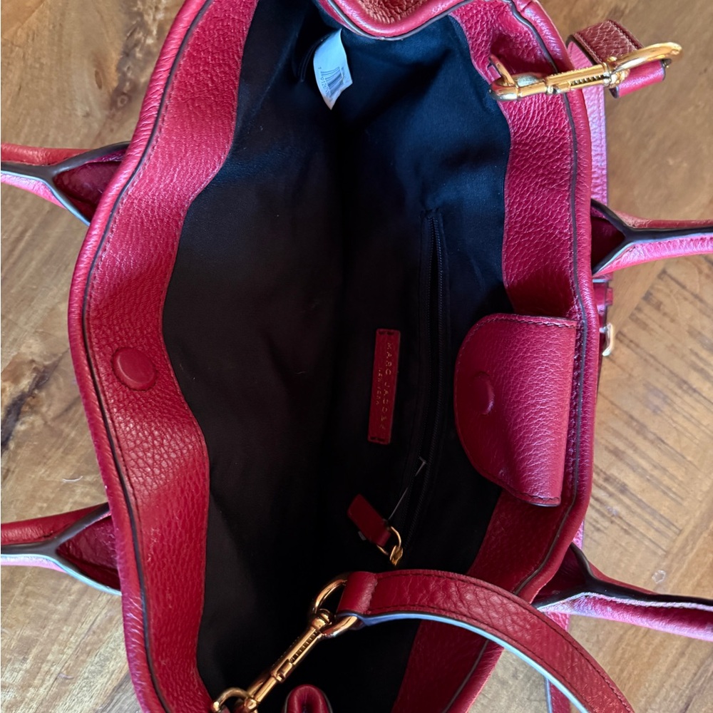 Marc Jacobs Deep Red Leather Satchel - Picture 2 of 5